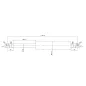 Vérin à compression chapes filetées diam14 - filetage M8 course 520 - longueur 1130 - force 450