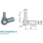 Cage à rotule avec rotule diamètre boule 8mm, rotule M5 (chape M6-Acier-22mm) Cage à rotule avec rotule diamètre boule 8mm, rotule M5 (chape M6-Acier-22mm)