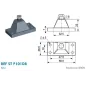 Support type Pyramide pour chape à œil - 8 mm