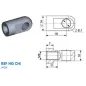 Chape à œil Inox diamètre 8.1mm (M8-Inox-19mm)