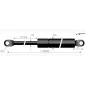 Vérin à compression chapes soudées - d6mm c20 - l94 - f150 Vérin à compression chapes soudées - d6mm c20 - l94 - f150