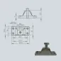 Support type Pyramide pour chape à œil - 8 mm