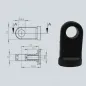Chape à oeil 8/8 (chape M6-Plastique-23.5mm)