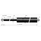 Vérin à compression chapes filetées diam6 - filetage M6 c100 - l235 - f200