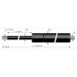 Verin à compression chapes filetées diam8 - filetage M6 c180 - l405 - f200