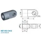 Chape à œil diamètre 8.1mm (chape M10-Acier-27mm) Chape à œil diamètre 8.1mm (chape M10-Acier-27mm)