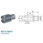 Fourche filetage M10, Diamètre axe 8mm Fourche filetage M10, Diamètre axe 8mm