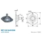 Support type Platine Socle pour chape à œil - 8mm