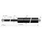 Verin à compression chapes filetées diam10 - filetage M8 c115 - l275 - f1100