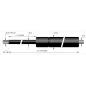 Verin à compression chapes filetées diam14 - filetage M10 c250 - l555 - f1500 Verin à compression chapes filetées diam14 - filetage M10 c250 - l555 - f1500