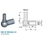 Cage à rotule avec rotule diamètre 19 (chape M14-Acier-45mm) Cage à rotule avec rotule diamètre 19 (chape M14-Acier-45mm)