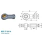 Chape à œil oscillante Diamètre 14mm (chape M14-acier-57mm) Chape à œil oscillante Diamètre 14mm (chape M14-acier-57mm)