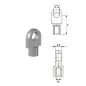 Chape à œil Inox diamètre 6.1mm (M6-Inox-20mm à l'axe, épaisseur 5mm) Chape à œil Inox diamètre 6.1mm (M6-Inox-20mm à l'axe, épaisseur 5mm)